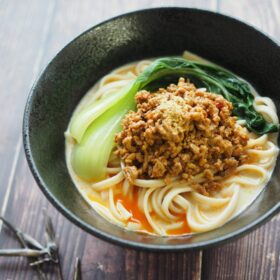 玄米めんレシピ「玄米担々麺」