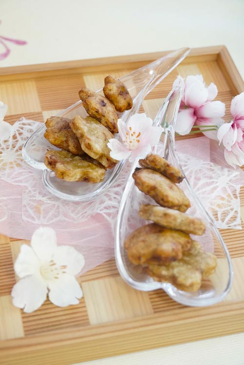 玄米パウダーロイヤルレシピ「桜もっちりせんべい 」
