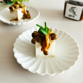 玄米味噌のキノコ豆腐
